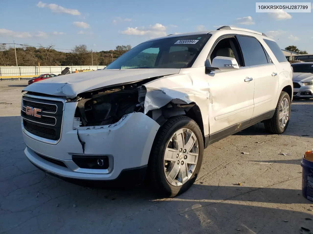 2017 GMC Acadia Limited Slt-2 VIN: 1GKKRSKD5HJ287789 Lot: 76588994