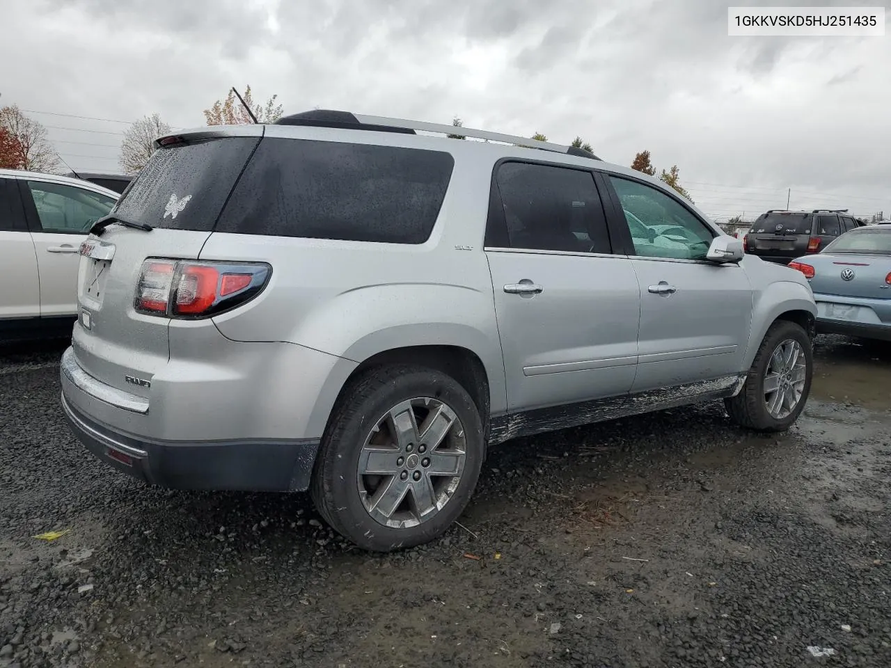 2017 GMC Acadia Limited Slt-2 VIN: 1GKKVSKD5HJ251435 Lot: 77122324