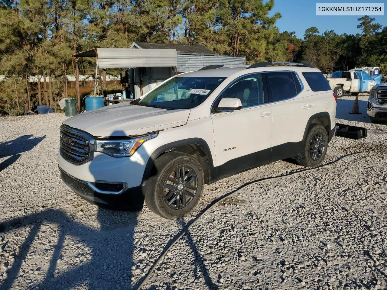 2017 GMC Acadia Slt-1 VIN: 1GKKNMLS1HZ171754 Lot: 77391754