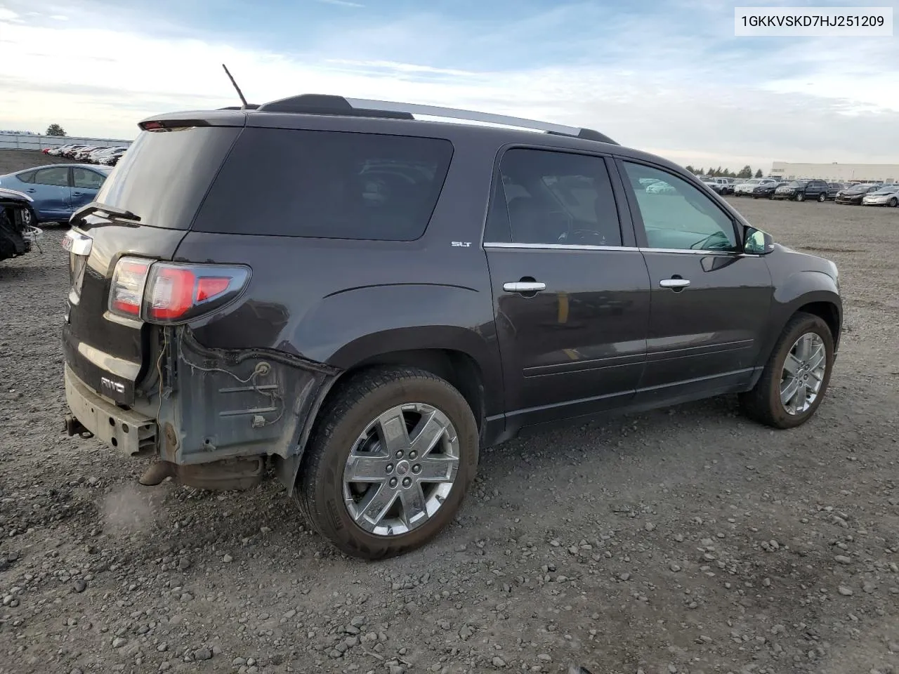 2017 GMC Acadia Limited Slt-2 VIN: 1GKKVSKD7HJ251209 Lot: 77694244