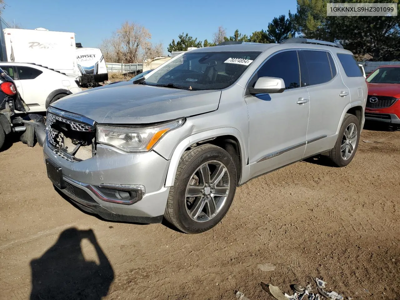 2017 GMC Acadia Denali VIN: 1GKKNXLS9HZ301099 Lot: 78374854