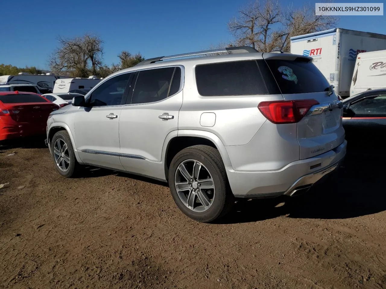 2017 GMC Acadia Denali VIN: 1GKKNXLS9HZ301099 Lot: 78374854