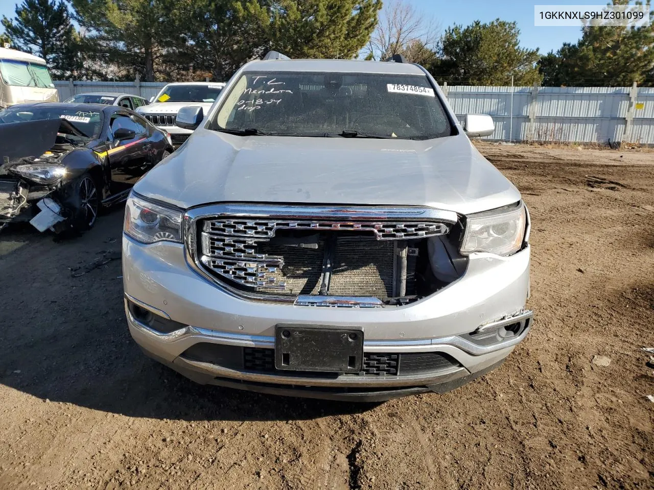 2017 GMC Acadia Denali VIN: 1GKKNXLS9HZ301099 Lot: 78374854