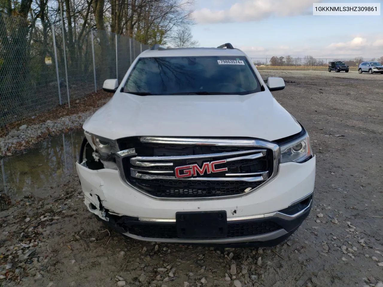 2017 GMC Acadia Slt-1 VIN: 1GKKNMLS3HZ309861 Lot: 79863574