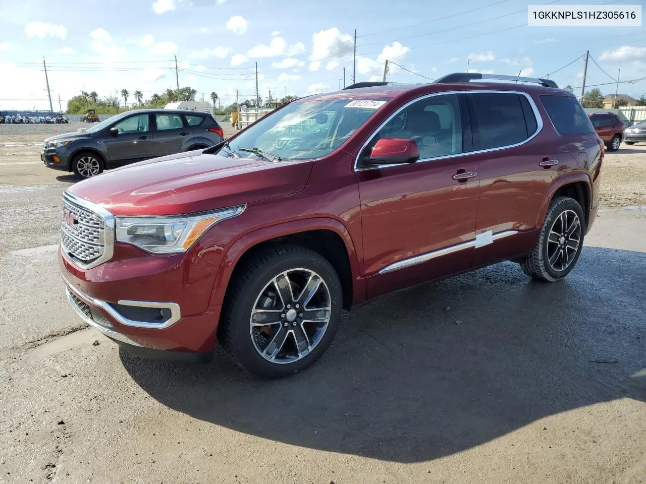 2017 GMC Acadia Denali VIN: 1GKKNPLS1HZ305616 Lot: 80121714