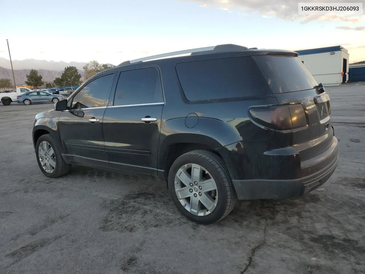 2017 GMC Acadia Limited Slt-2 VIN: 1GKKRSKD3HJ206093 Lot: 80157404