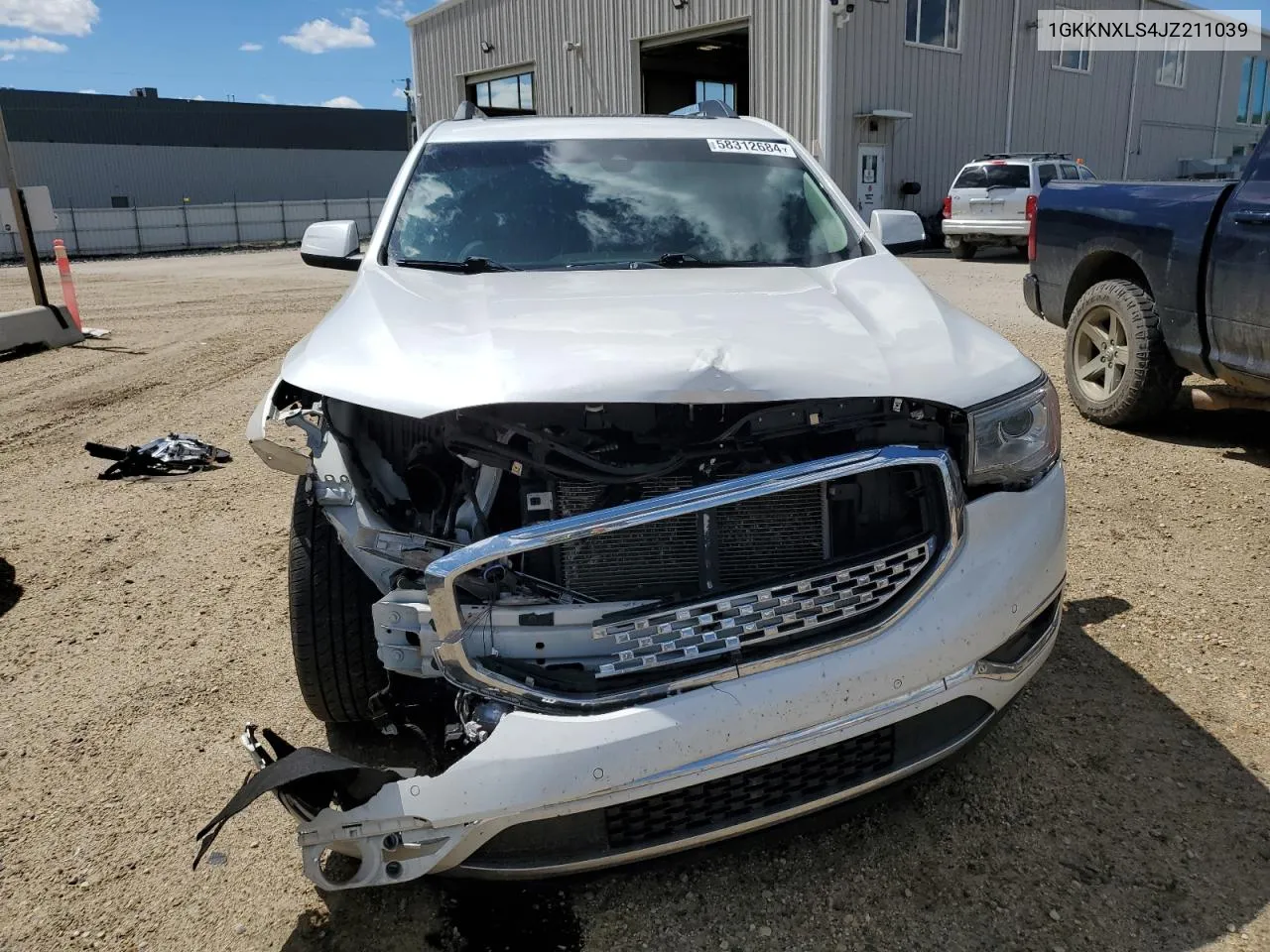 2018 GMC Acadia Denali VIN: 1GKKNXLS4JZ211039 Lot: 58312684