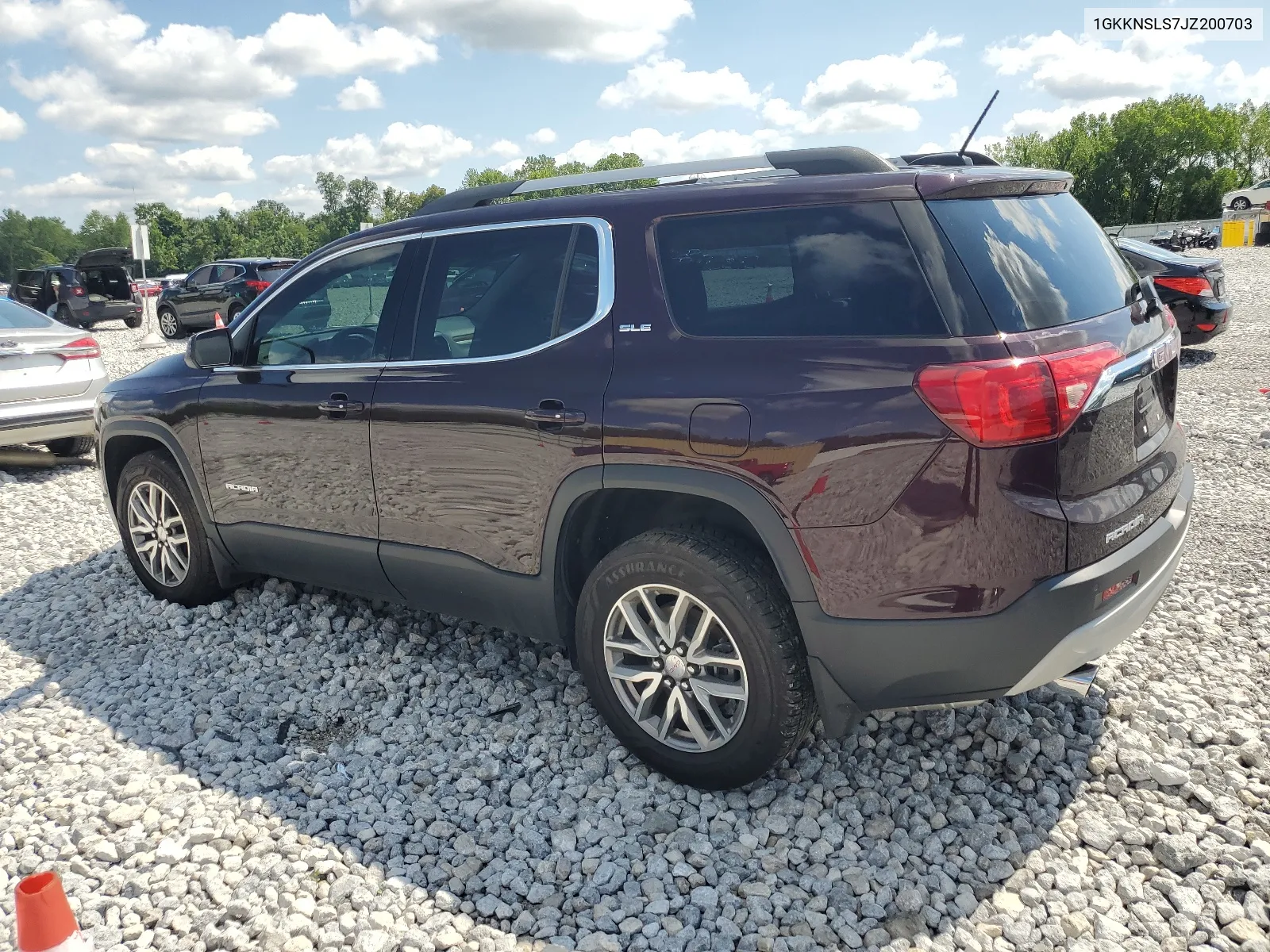 2018 GMC Acadia Sle VIN: 1GKKNSLS7JZ200703 Lot: 63208734