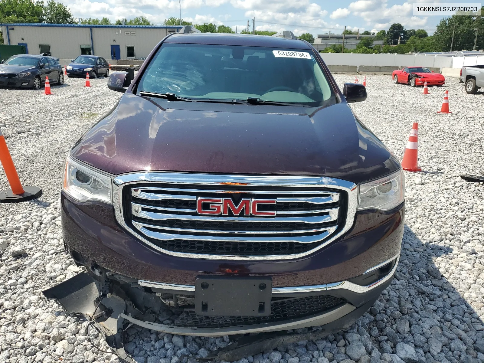 2018 GMC Acadia Sle VIN: 1GKKNSLS7JZ200703 Lot: 63208734