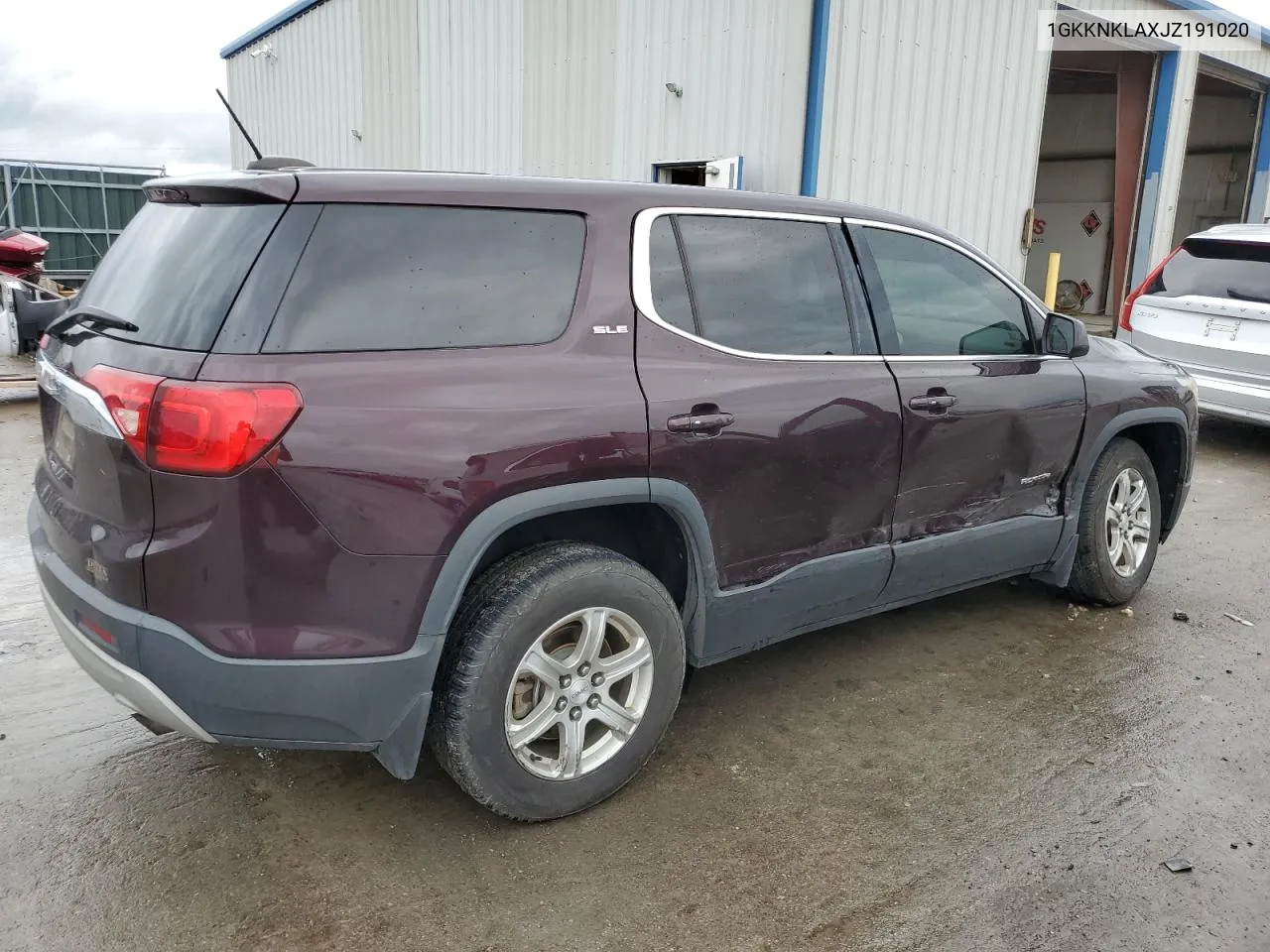 1GKKNKLAXJZ191020 2018 GMC Acadia Sle