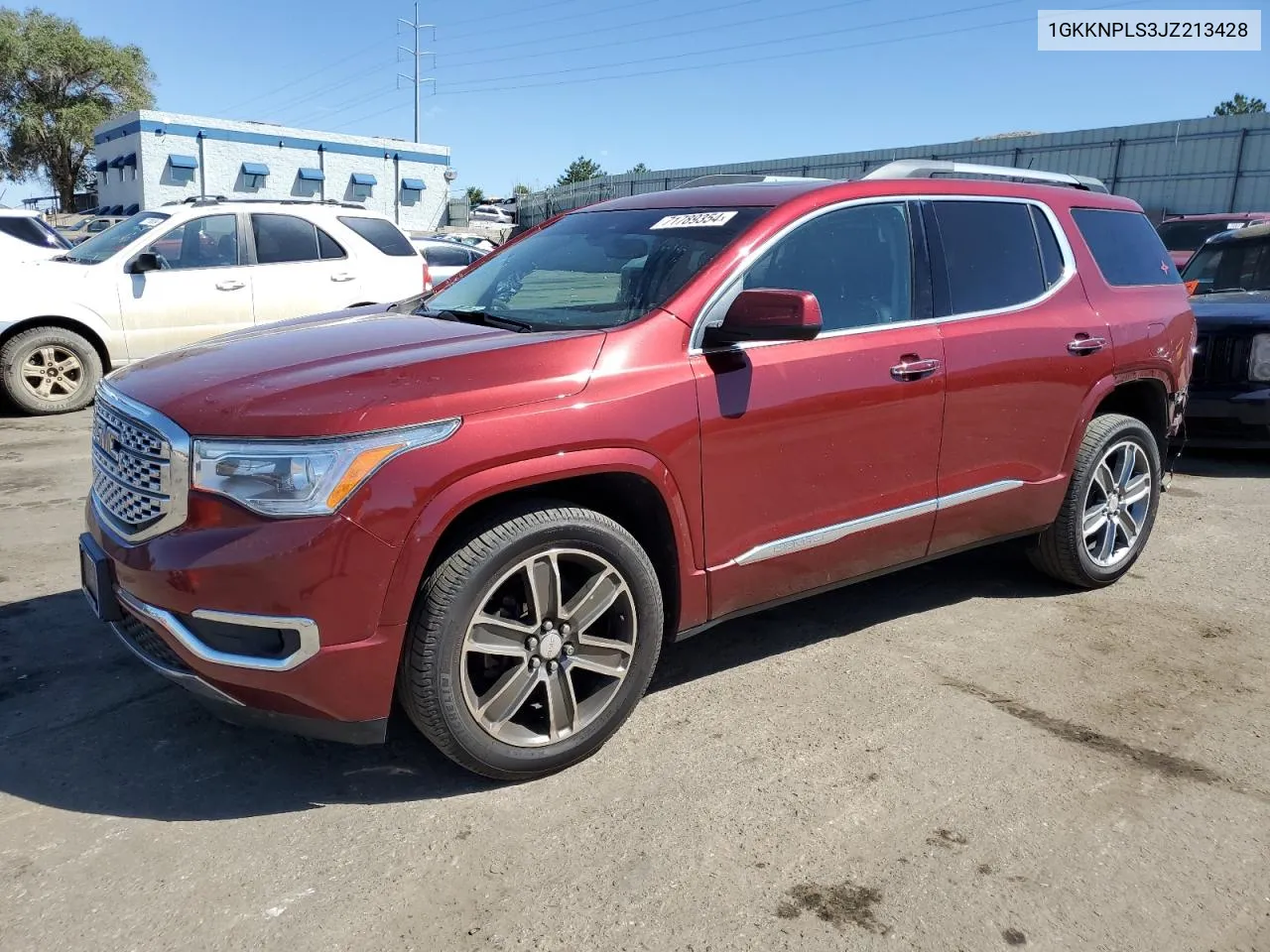 2018 GMC Acadia Denali VIN: 1GKKNPLS3JZ213428 Lot: 71789354