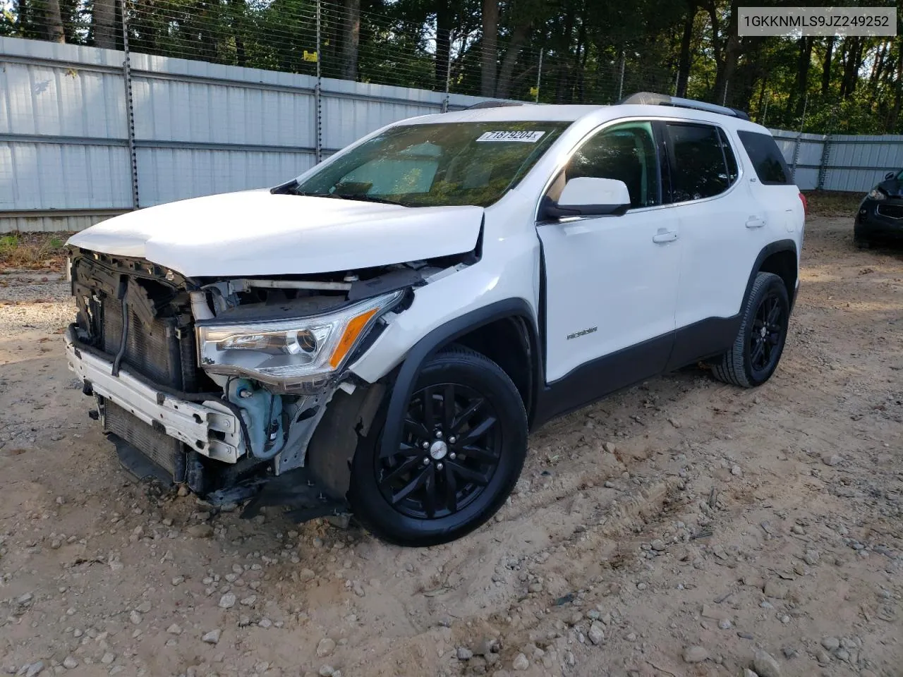 2018 GMC Acadia Slt-1 VIN: 1GKKNMLS9JZ249252 Lot: 71879204