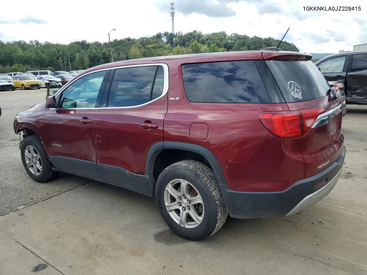 2018 GMC Acadia Sle VIN: 1GKKNKLA0JZ228415 Lot: 72737124