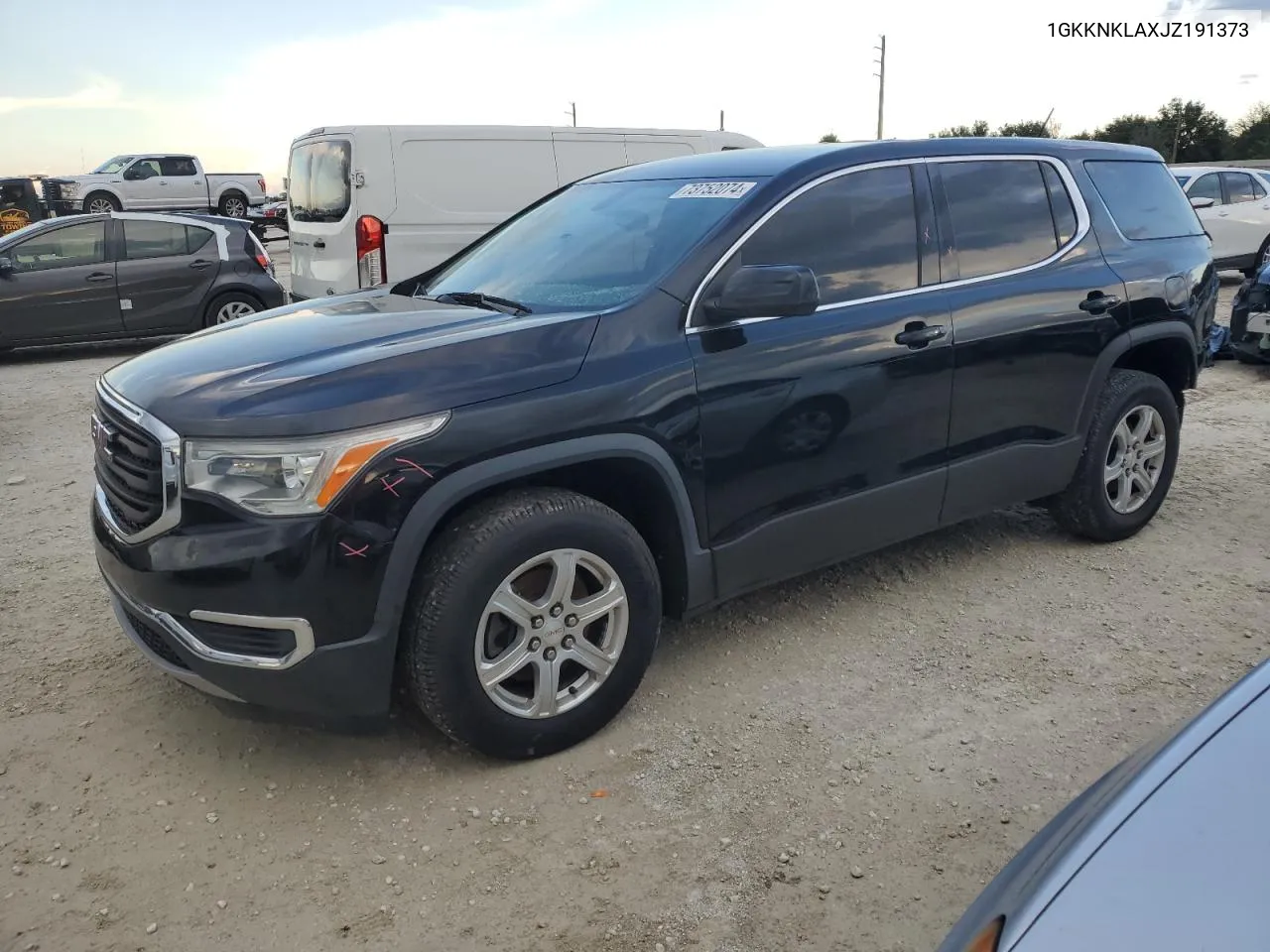 1GKKNKLAXJZ191373 2018 GMC Acadia Sle