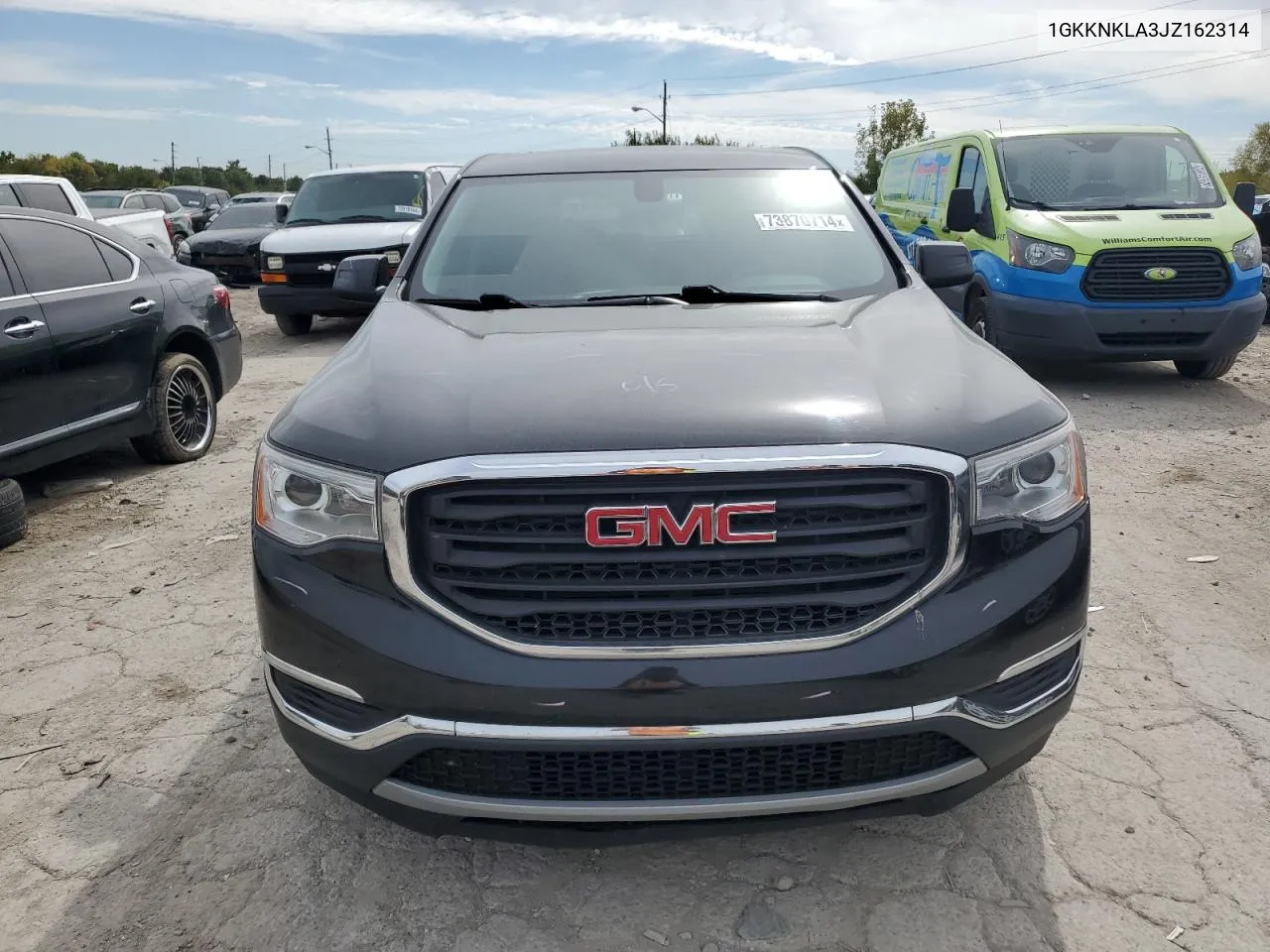 2018 GMC Acadia Sle VIN: 1GKKNKLA3JZ162314 Lot: 73870714