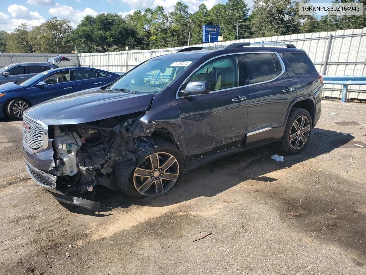 2018 GMC Acadia Denali VIN: 1GKKNPLS3JZ164943 Lot: 74154404