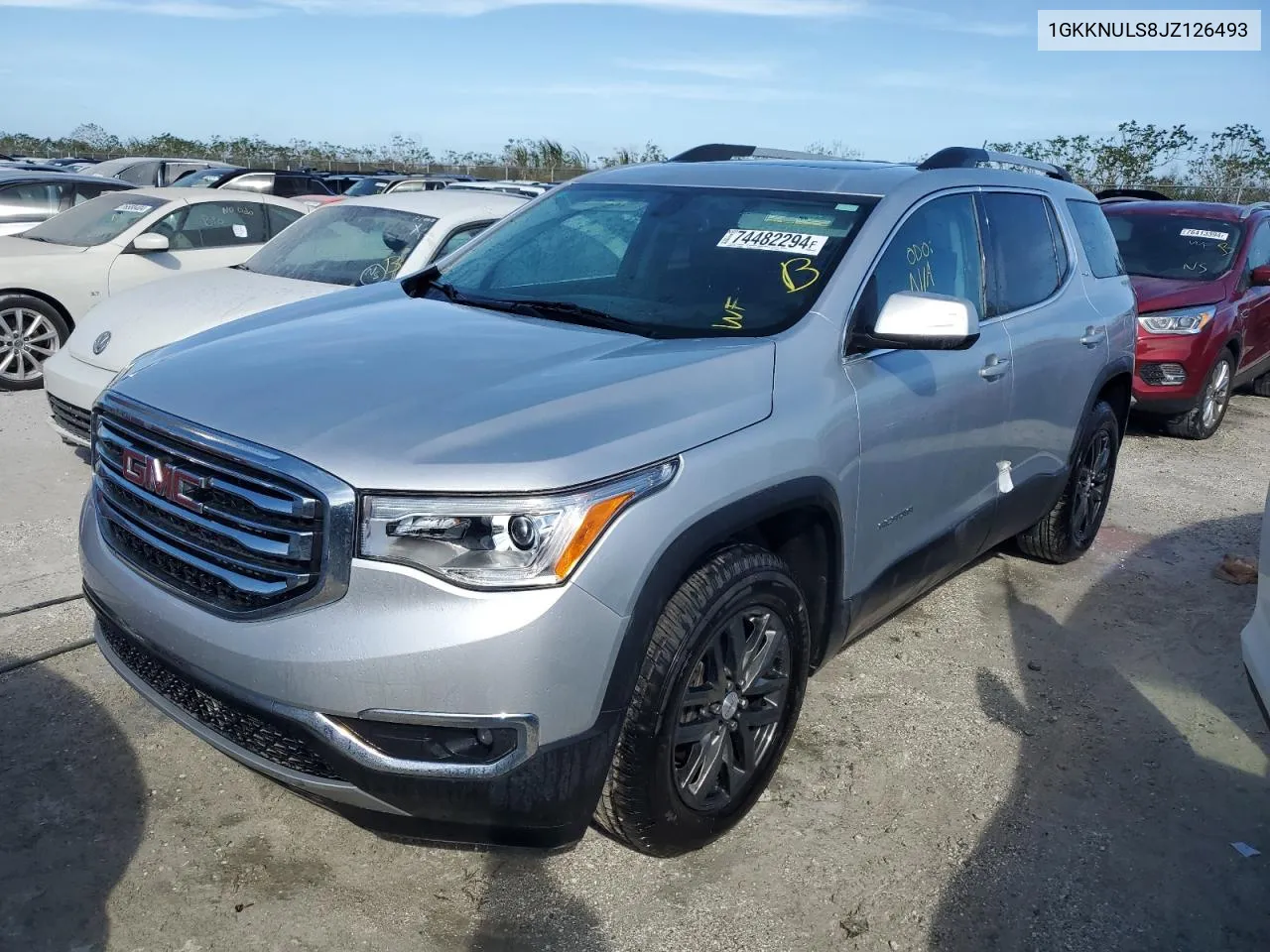 2018 GMC Acadia Slt-1 VIN: 1GKKNULS8JZ126493 Lot: 74482294