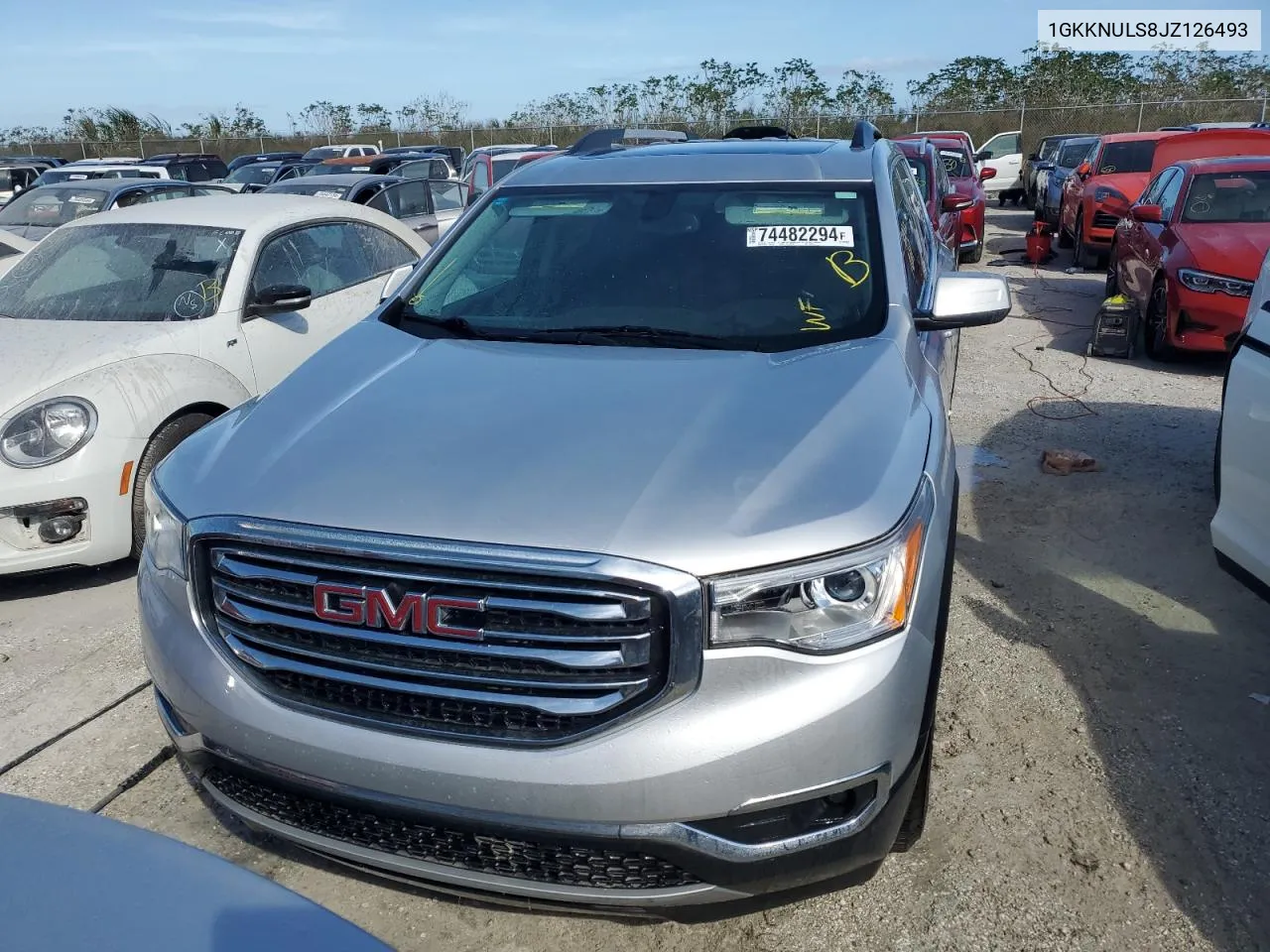 2018 GMC Acadia Slt-1 VIN: 1GKKNULS8JZ126493 Lot: 74482294