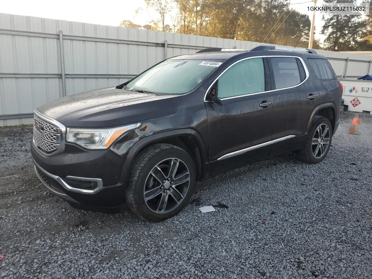 2018 GMC Acadia Denali VIN: 1GKKNPLS8JZ116032 Lot: 74974584