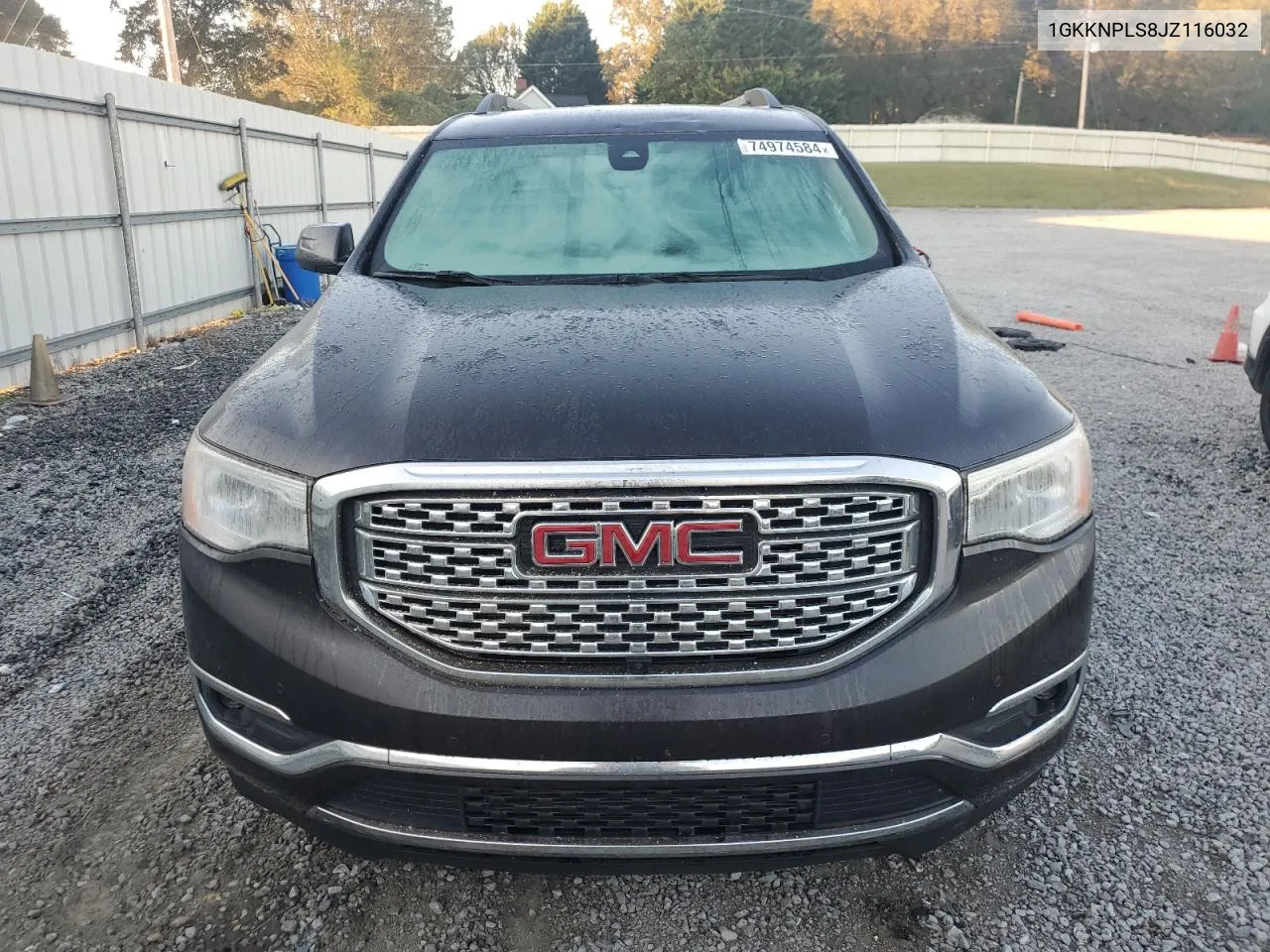 2018 GMC Acadia Denali VIN: 1GKKNPLS8JZ116032 Lot: 74974584