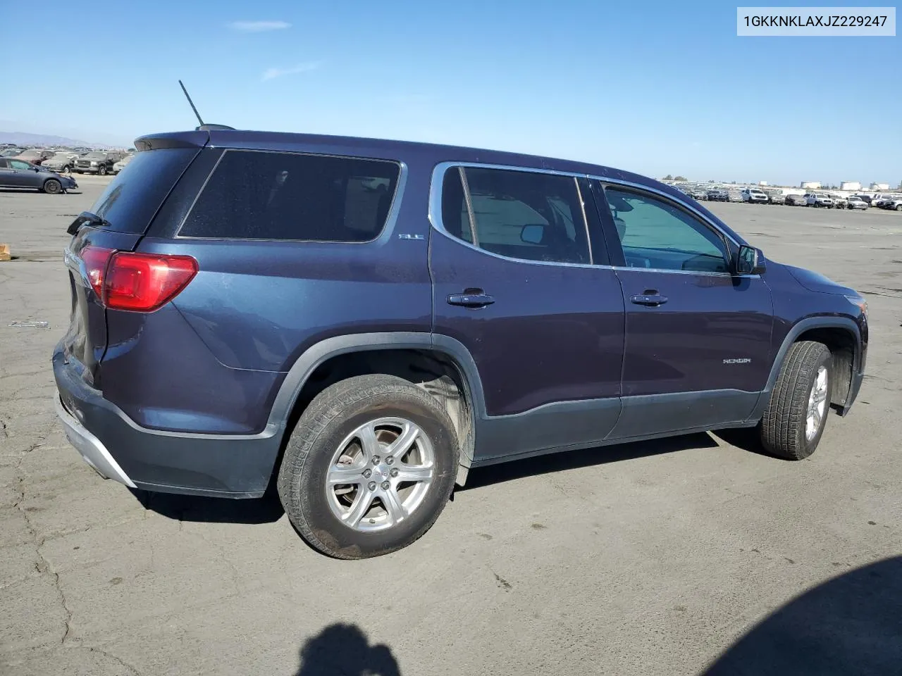 1GKKNKLAXJZ229247 2018 GMC Acadia Sle