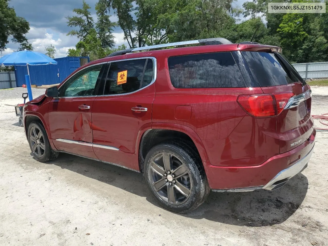 1GKKNXLS5JZ151479 2018 GMC Acadia Denali