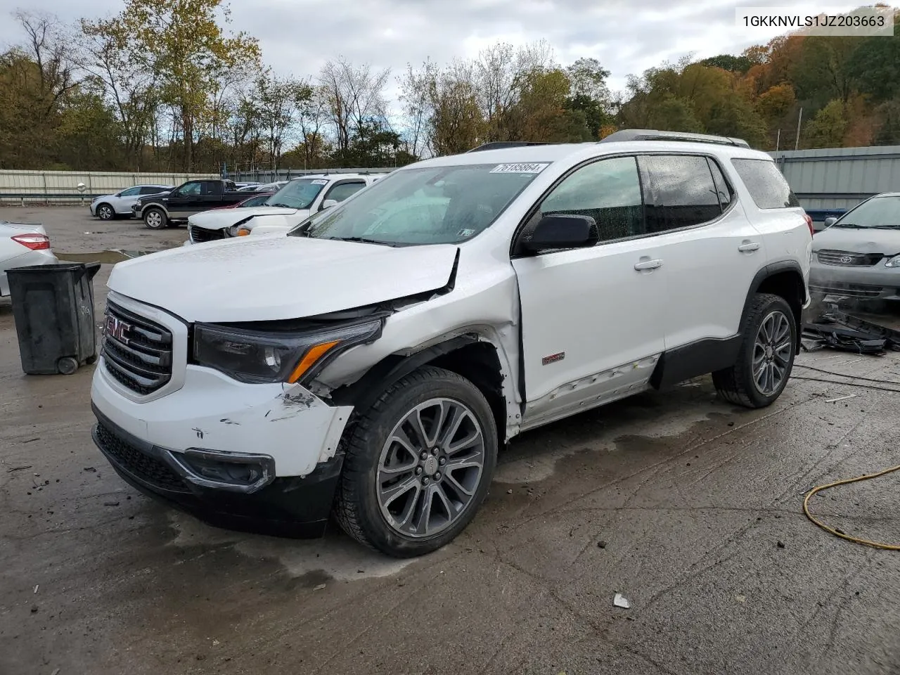 2018 GMC Acadia All Terrain VIN: 1GKKNVLS1JZ203663 Lot: 76185864