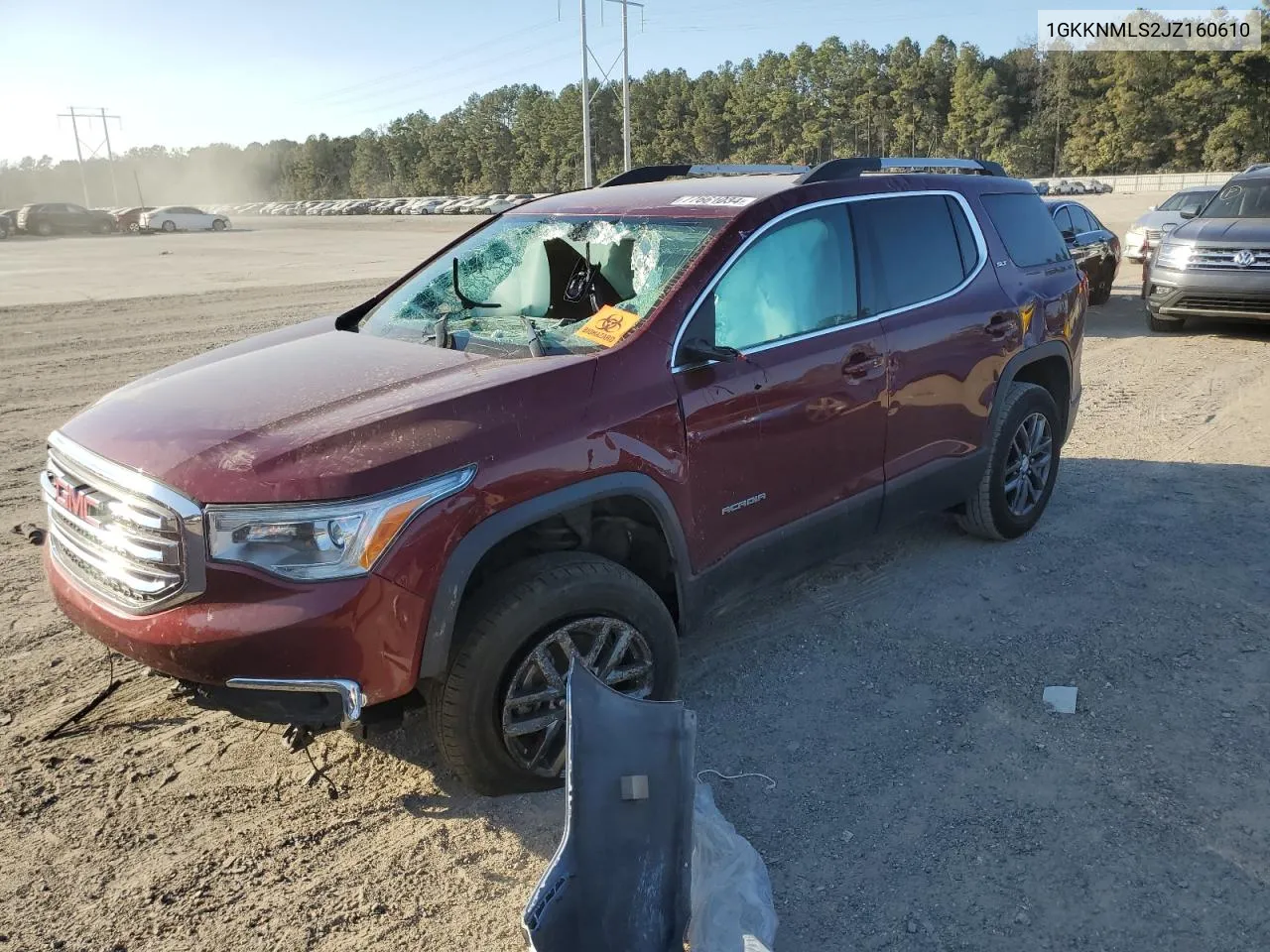 2018 GMC Acadia Slt-1 VIN: 1GKKNMLS2JZ160610 Lot: 77661034