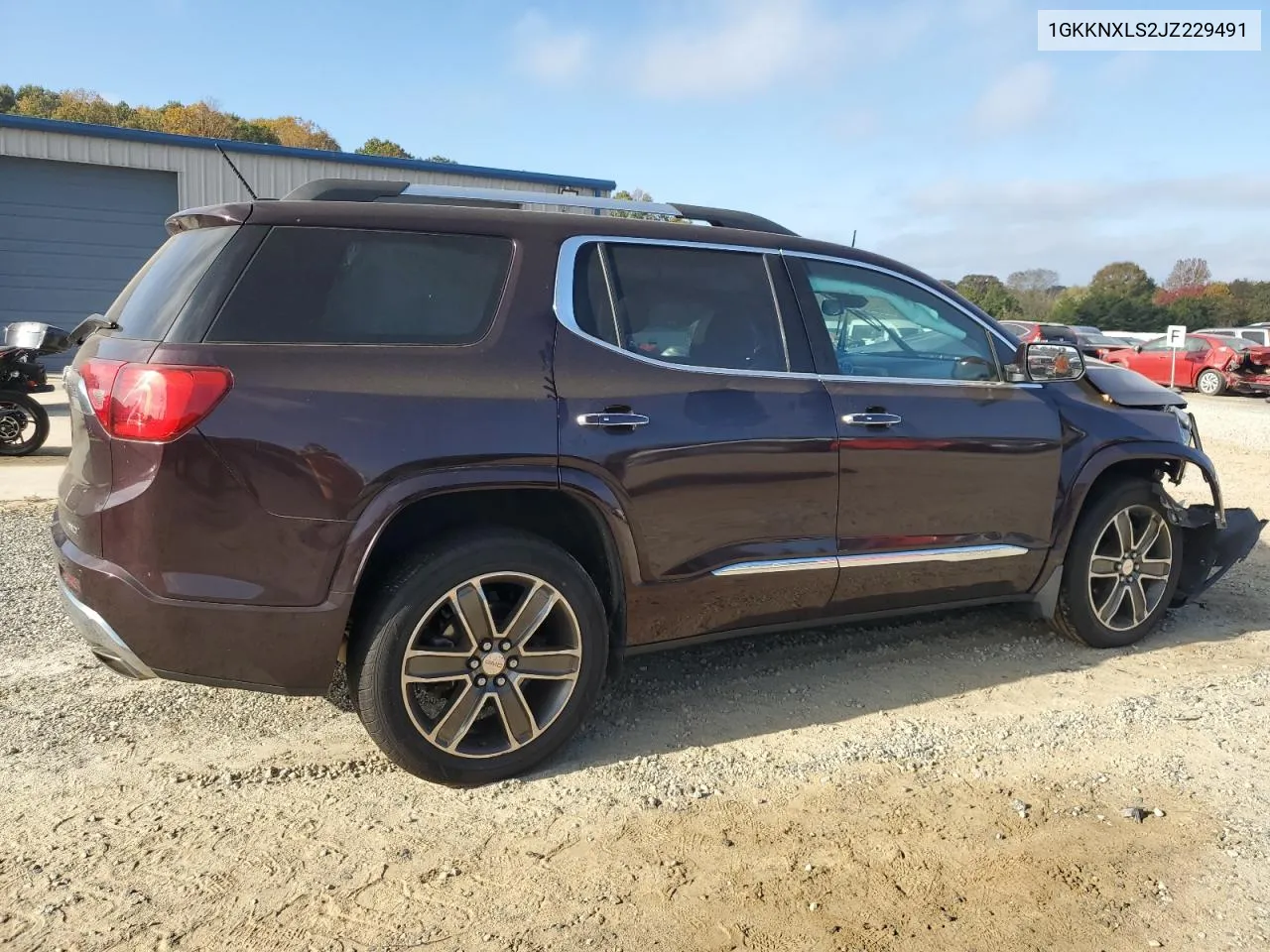 2018 GMC Acadia Denali VIN: 1GKKNXLS2JZ229491 Lot: 78498284