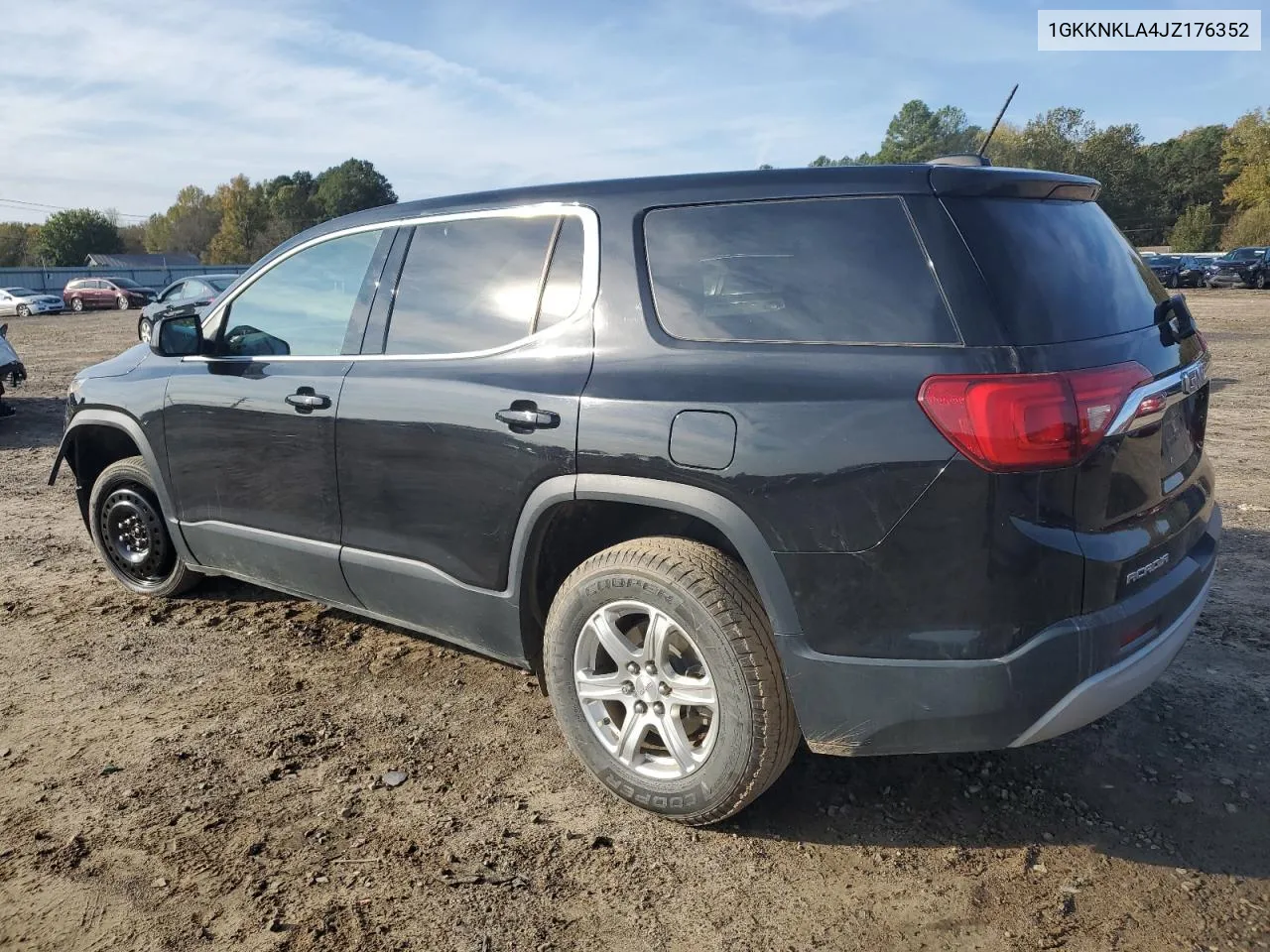 2018 GMC Acadia Sle VIN: 1GKKNKLA4JZ176352 Lot: 78794224