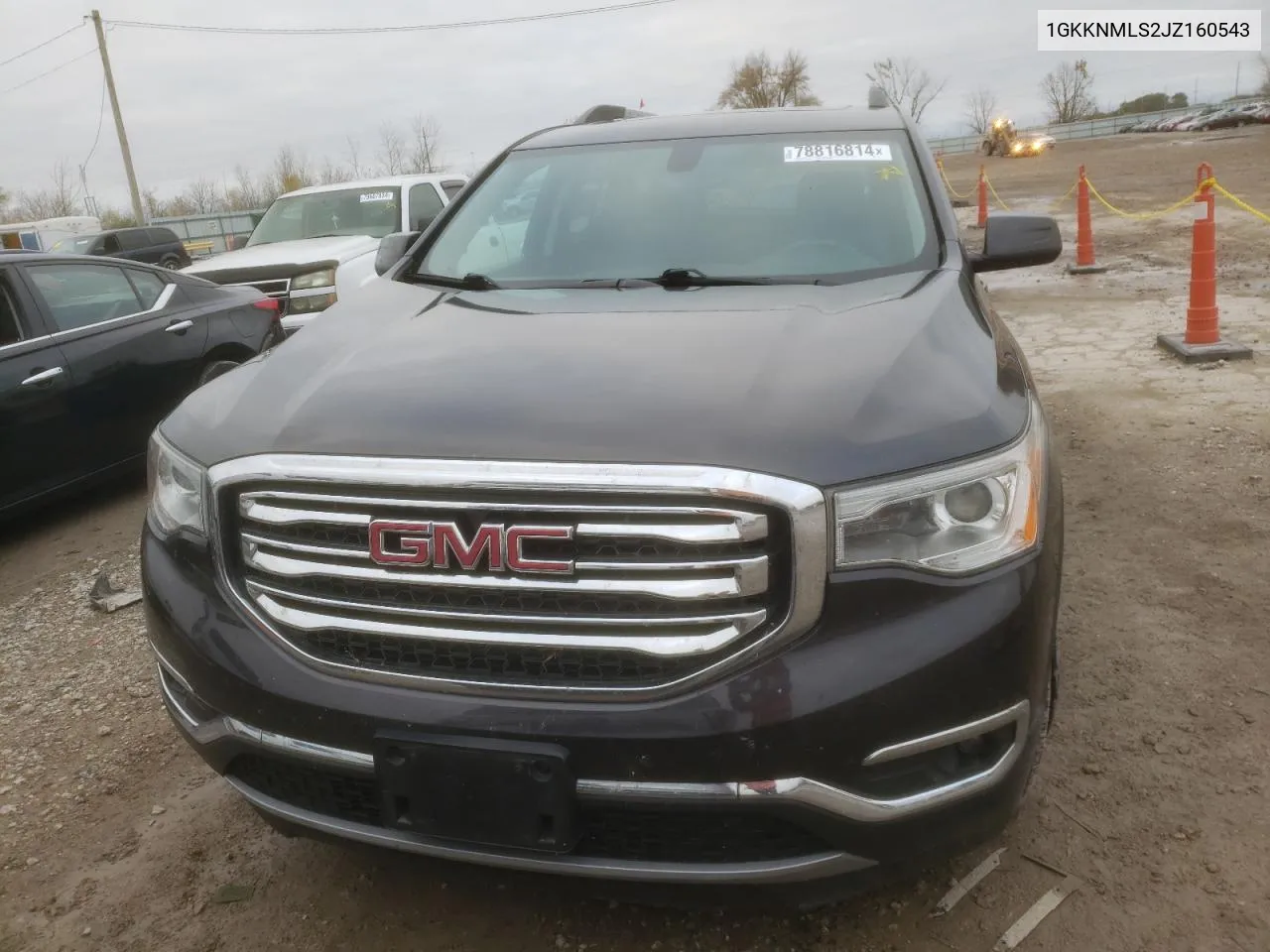 2018 GMC Acadia VIN: 1GKKNMLS2JZ160543 Lot: 78816814