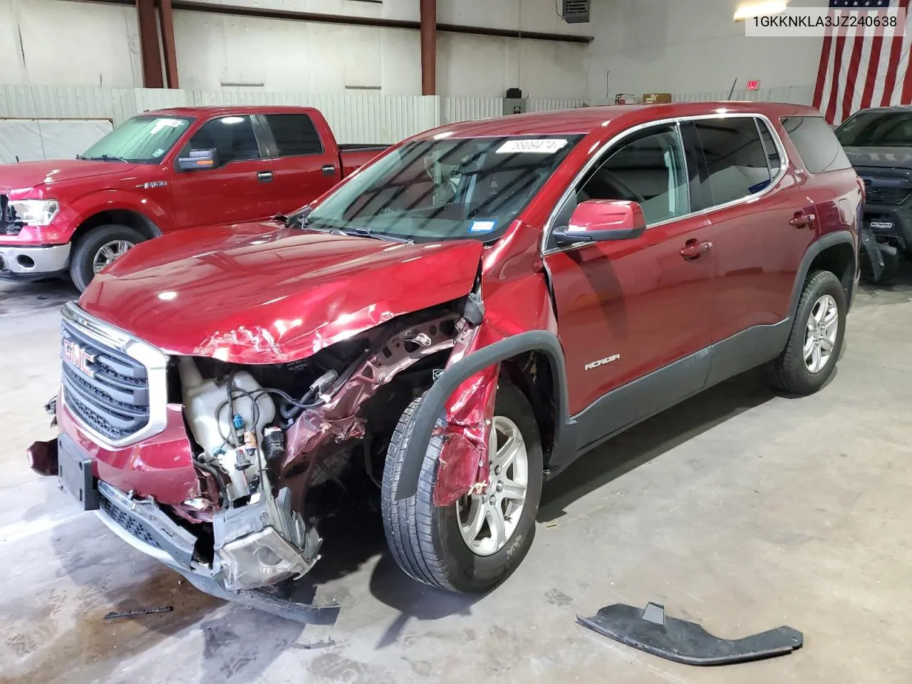 2018 GMC Acadia Sle VIN: 1GKKNKLA3JZ240638 Lot: 78909474