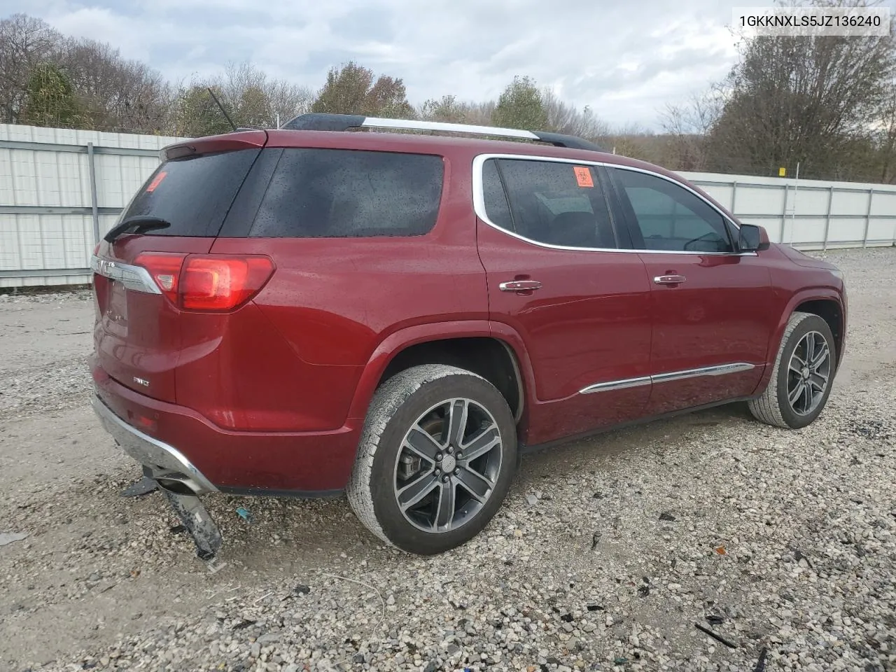 2018 GMC Acadia Denali VIN: 1GKKNXLS5JZ136240 Lot: 80221154