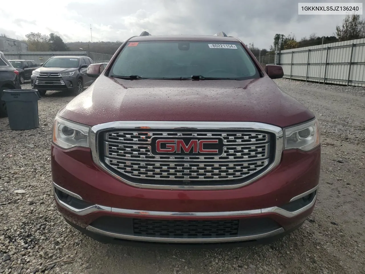 2018 GMC Acadia Denali VIN: 1GKKNXLS5JZ136240 Lot: 80221154