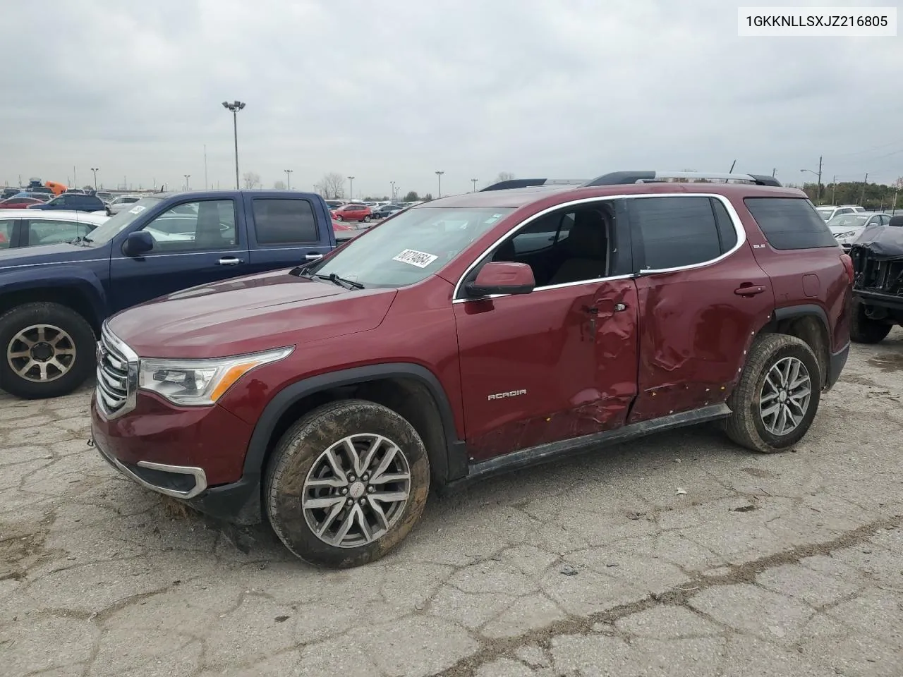 2018 GMC Acadia Sle VIN: 1GKKNLLSXJZ216805 Lot: 80724664