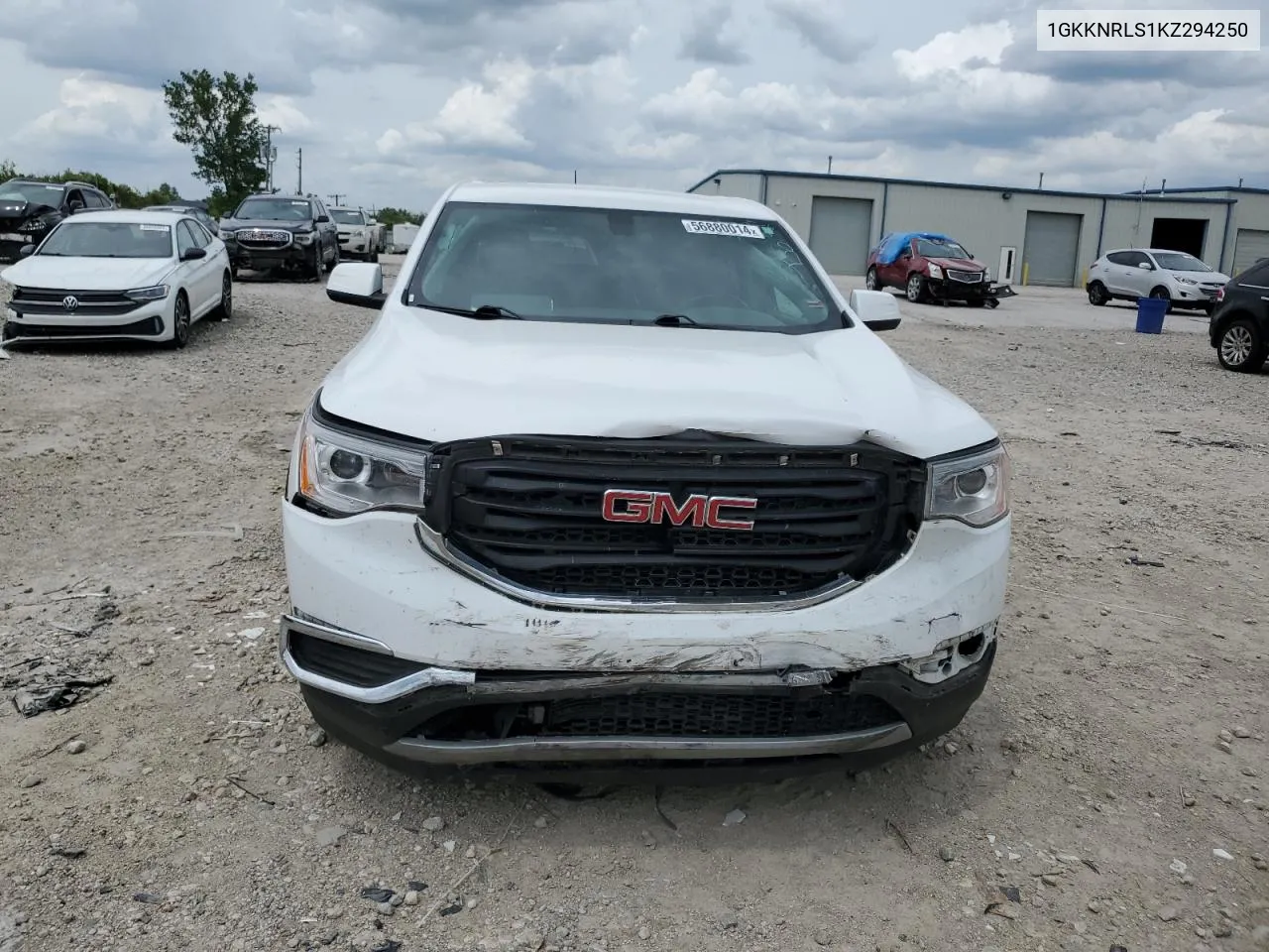 2019 GMC Acadia Sle VIN: 1GKKNRLS1KZ294250 Lot: 56880014