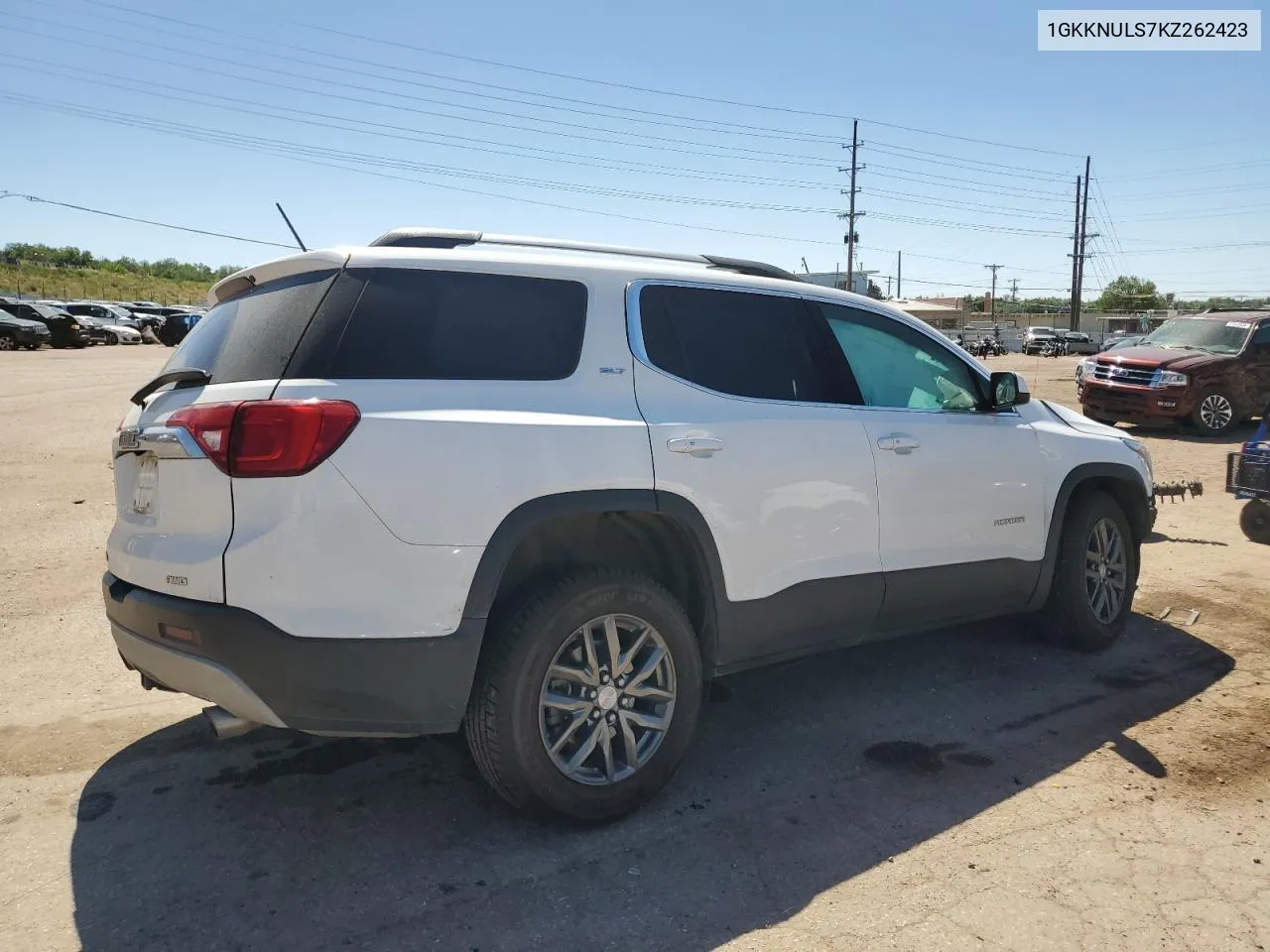 2019 GMC Acadia Slt-1 VIN: 1GKKNULS7KZ262423 Lot: 57701174