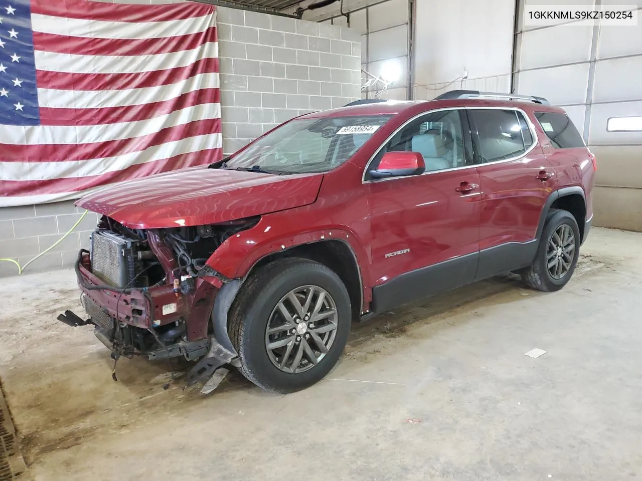 2019 GMC Acadia Slt-1 VIN: 1GKKNMLS9KZ150254 Lot: 59158954