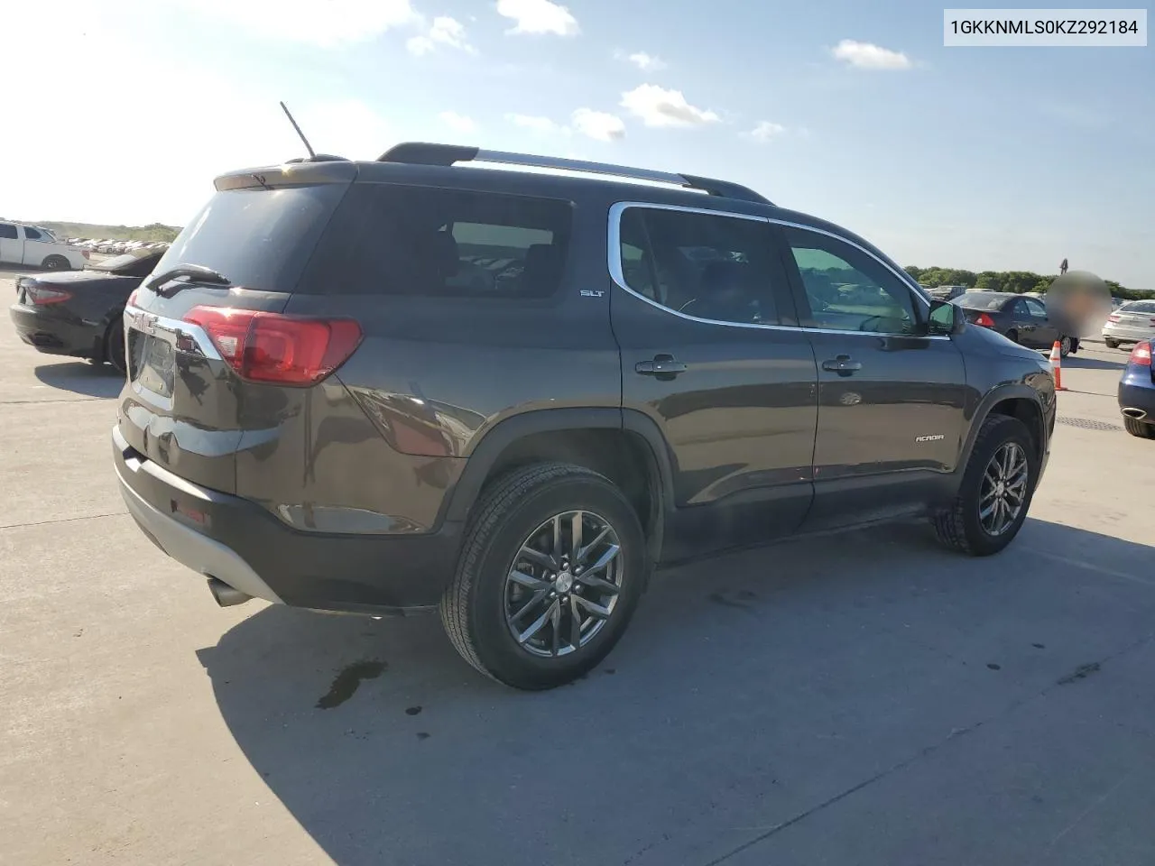 2019 GMC Acadia Slt-1 VIN: 1GKKNMLS0KZ292184 Lot: 60345084