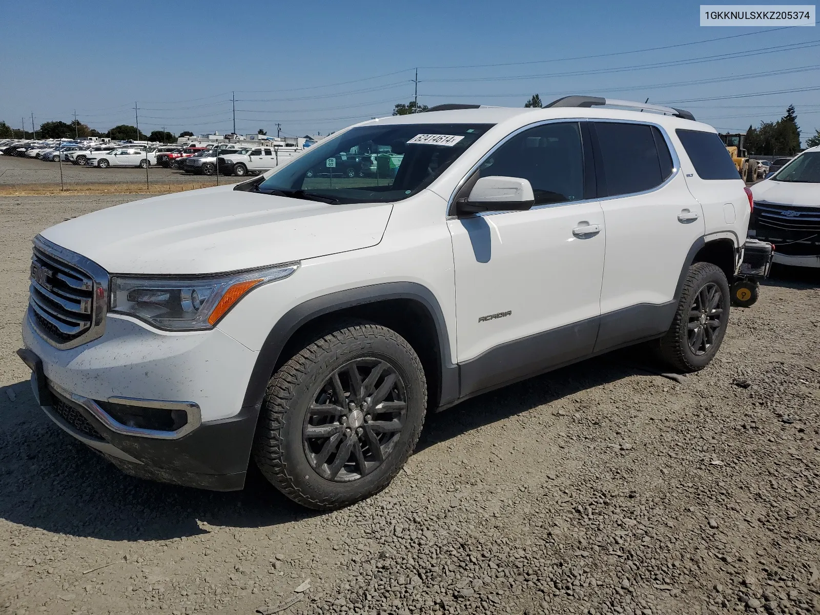 2019 GMC Acadia Slt-1 VIN: 1GKKNULSXKZ205374 Lot: 62414614