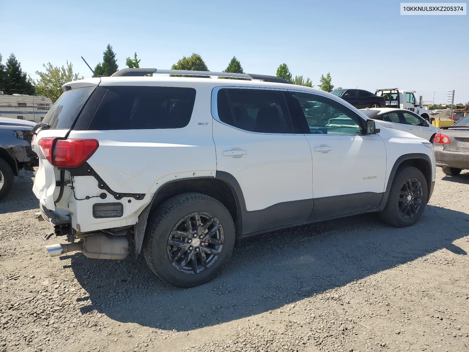 2019 GMC Acadia Slt-1 VIN: 1GKKNULSXKZ205374 Lot: 62414614