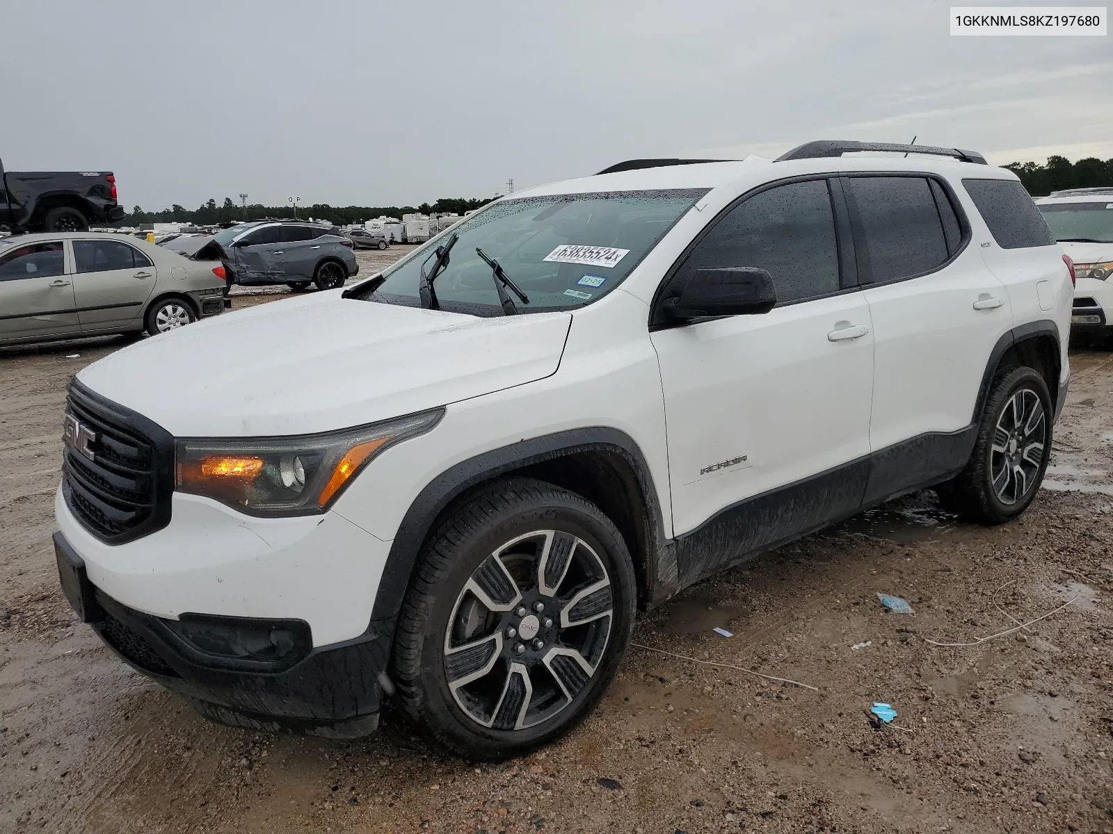 2019 GMC Acadia Slt-1 VIN: 1GKKNMLS8KZ197680 Lot: 63835524