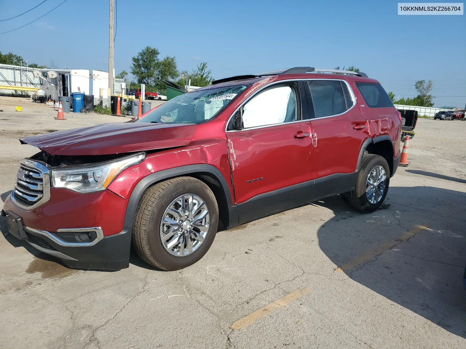 2019 GMC Acadia Slt-1 VIN: 1GKKNMLS2KZ266704 Lot: 65351144