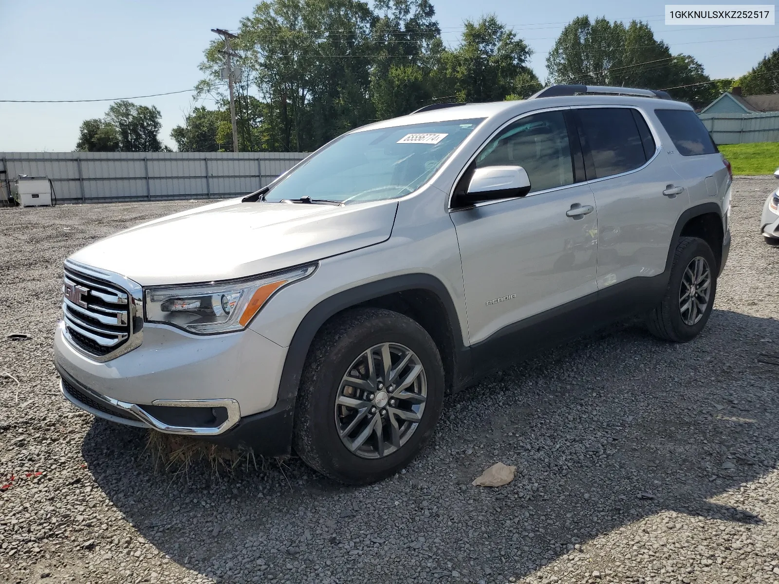 2019 GMC Acadia Slt-1 VIN: 1GKKNULSXKZ252517 Lot: 65556774