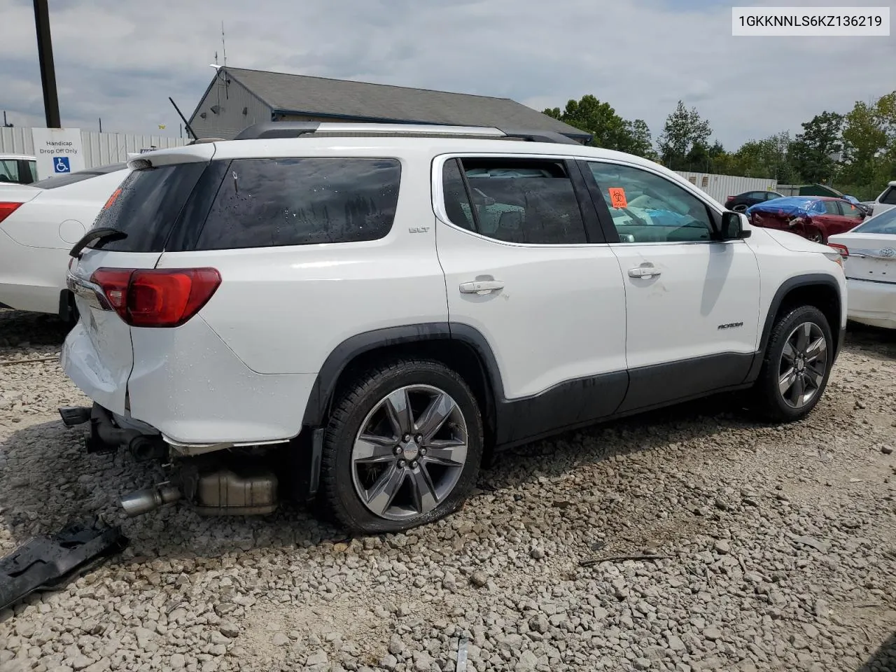 2019 GMC Acadia Slt-2 VIN: 1GKKNNLS6KZ136219 Lot: 66708714