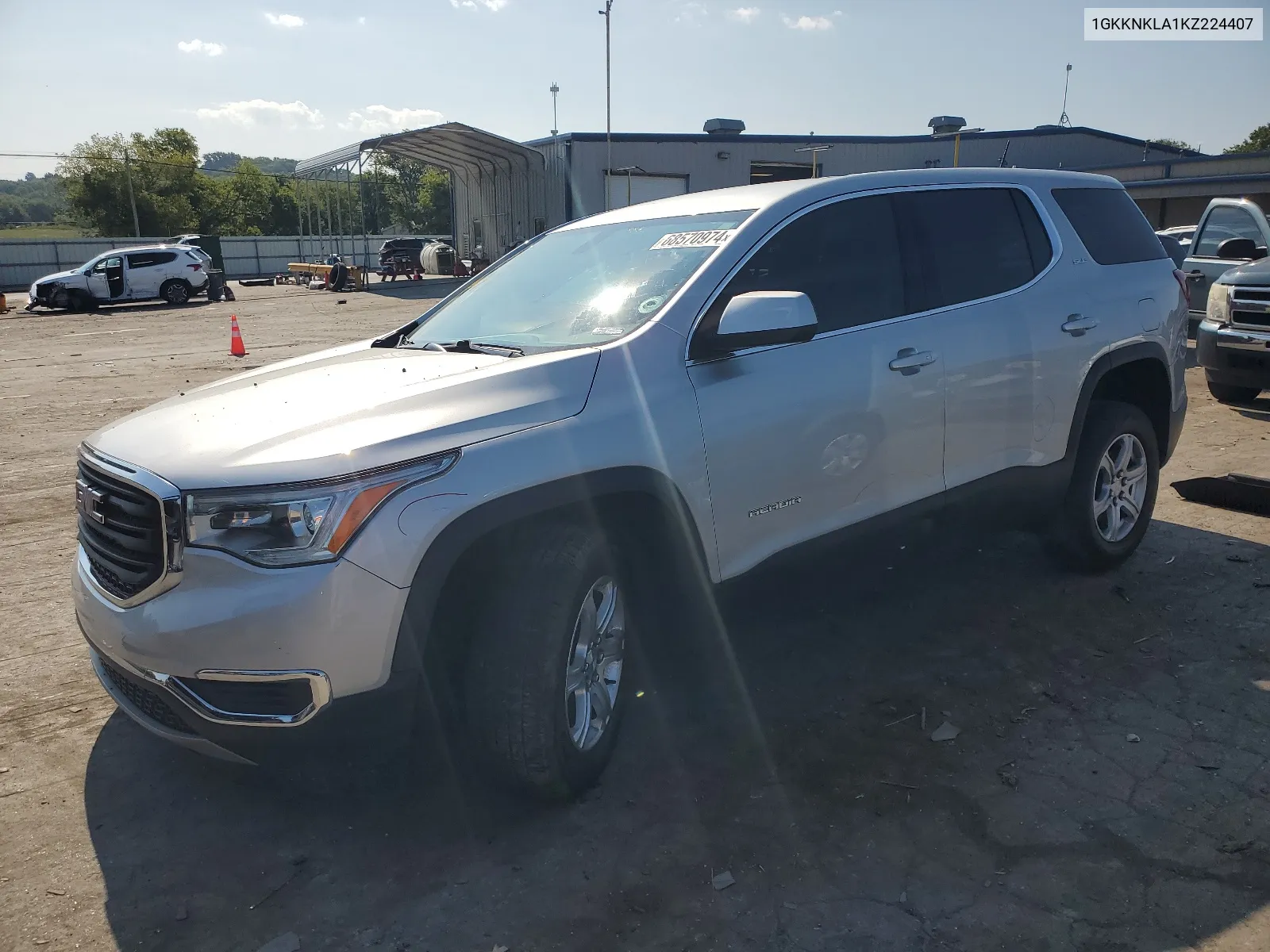 2019 GMC Acadia Sle VIN: 1GKKNKLA1KZ224407 Lot: 68570974