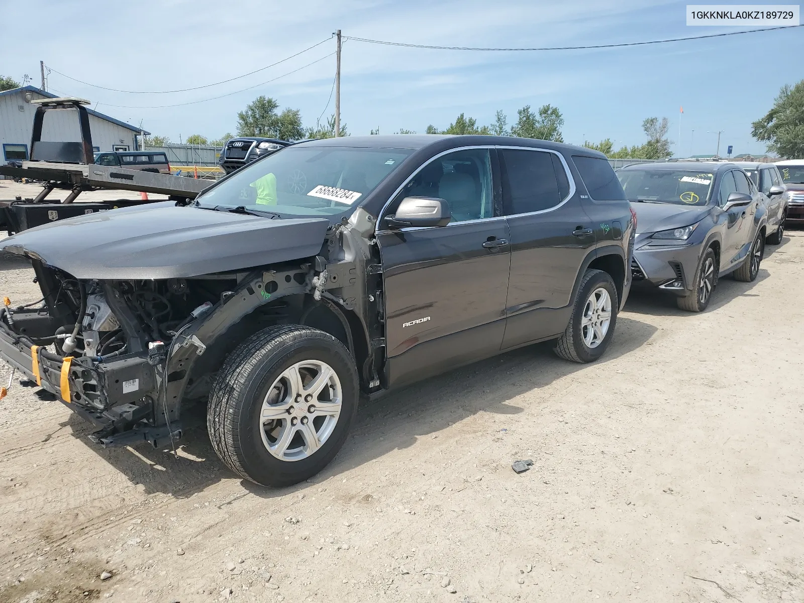 2019 GMC Acadia Sle VIN: 1GKKNKLA0KZ189729 Lot: 68688284