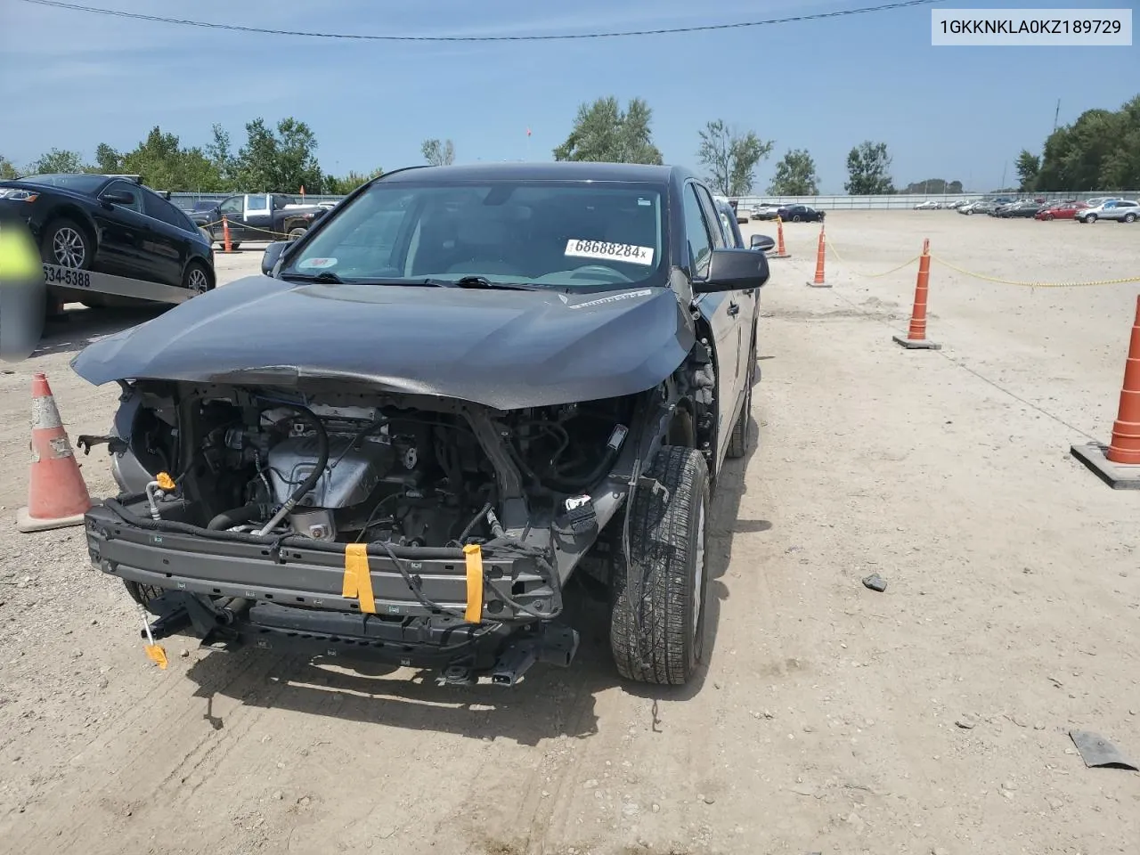 2019 GMC Acadia Sle VIN: 1GKKNKLA0KZ189729 Lot: 68688284