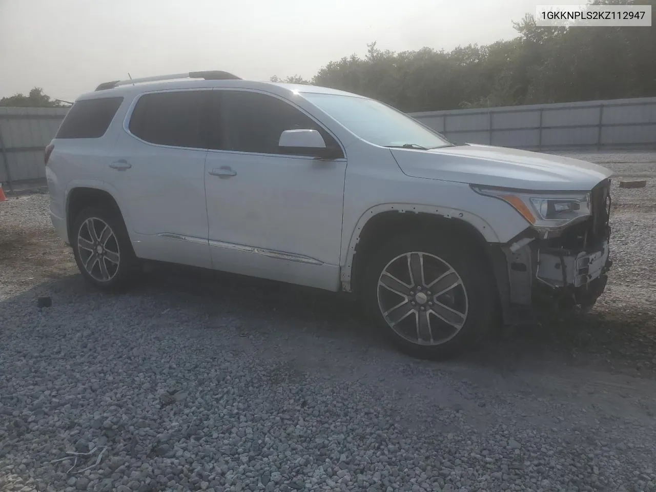 1GKKNPLS2KZ112947 2019 GMC Acadia Denali