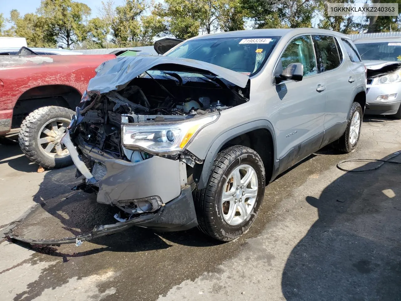 2019 GMC Acadia Sle VIN: 1GKKNKLAXKZ240363 Lot: 71983284